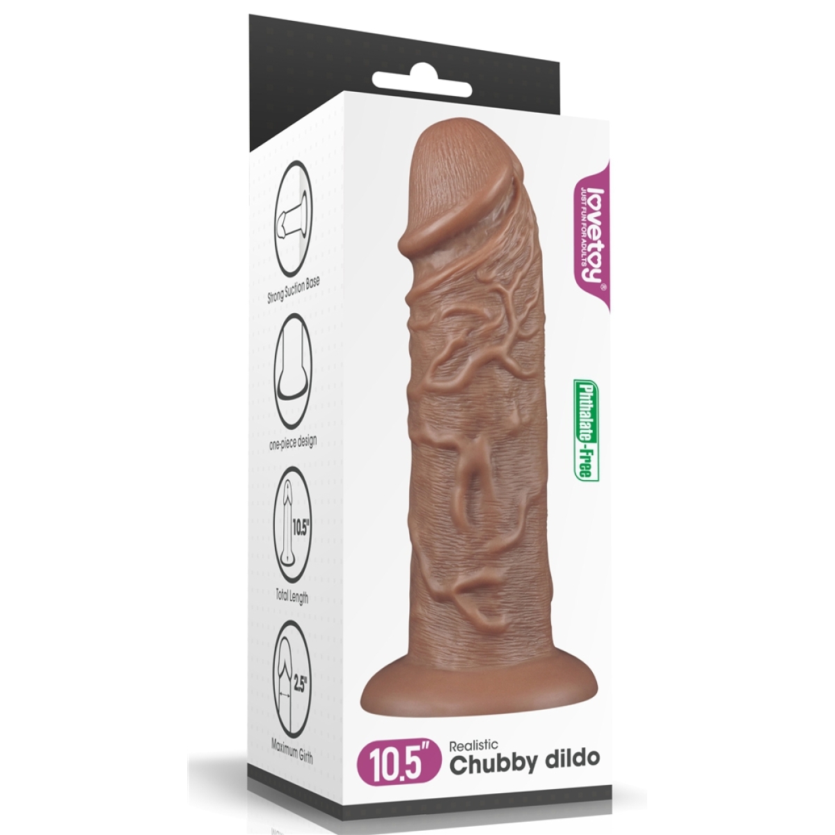 gode chubby dildo 23 x 65 cm marron 1