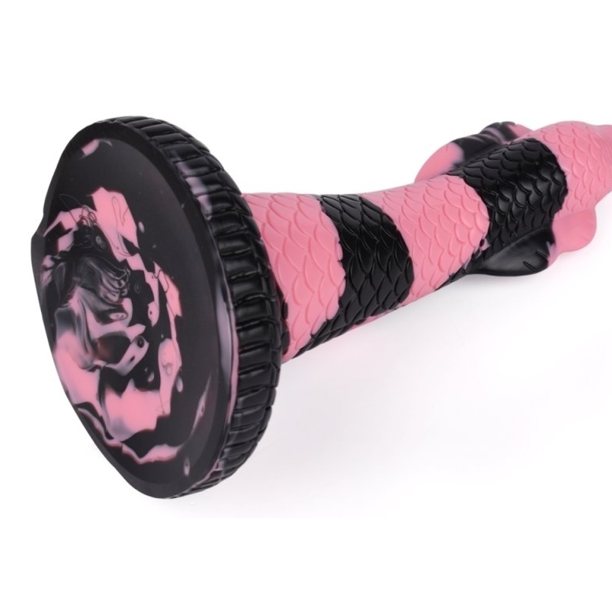 gode cobra snake l 26 x 7cm noir rose 2