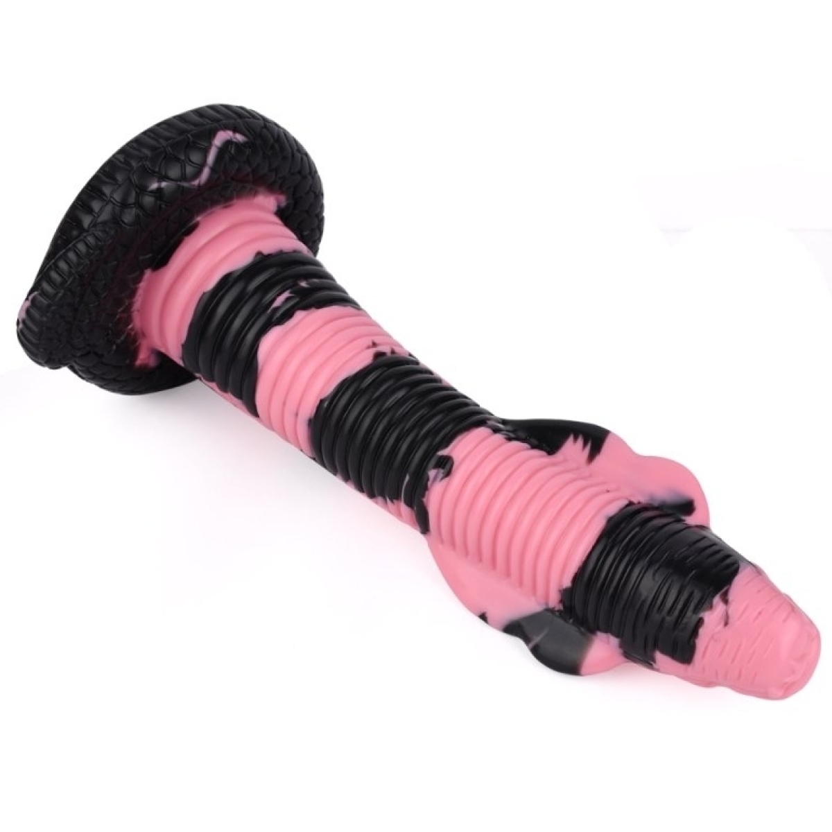 gode cobra snake m 22 x 6cm noir rose 3