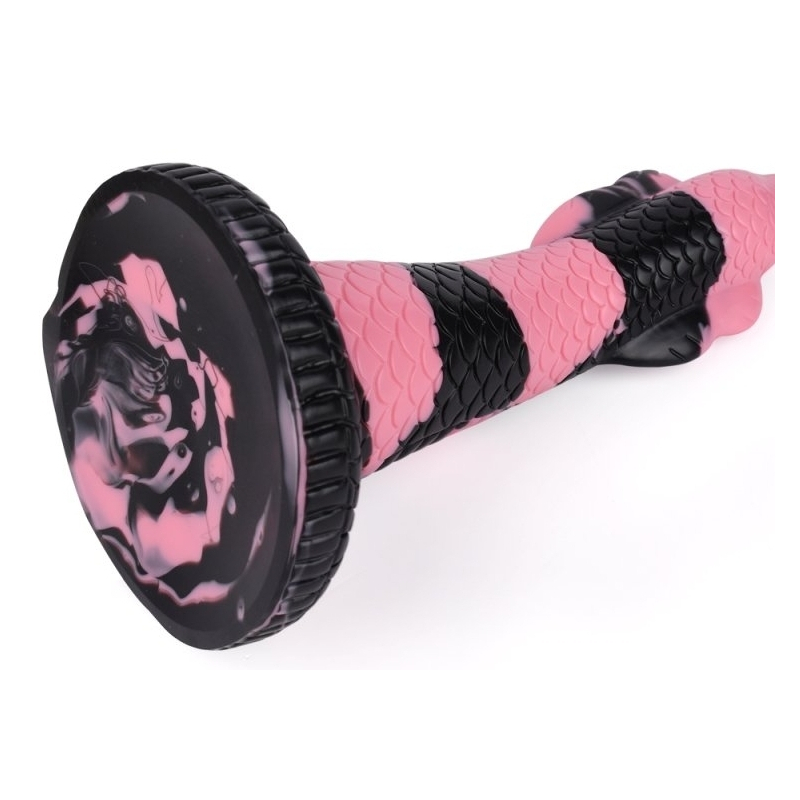gode cobra snake s 18 x 5cm noir rose 2