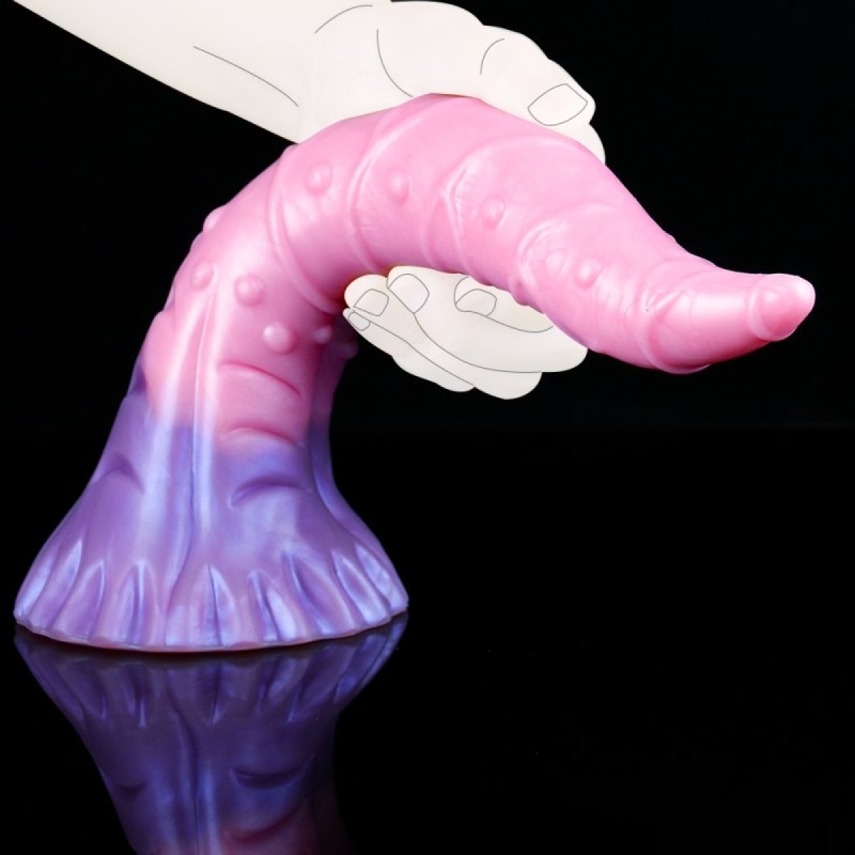 gode creature pinky tongue 25 x 55cm rose violet 8
