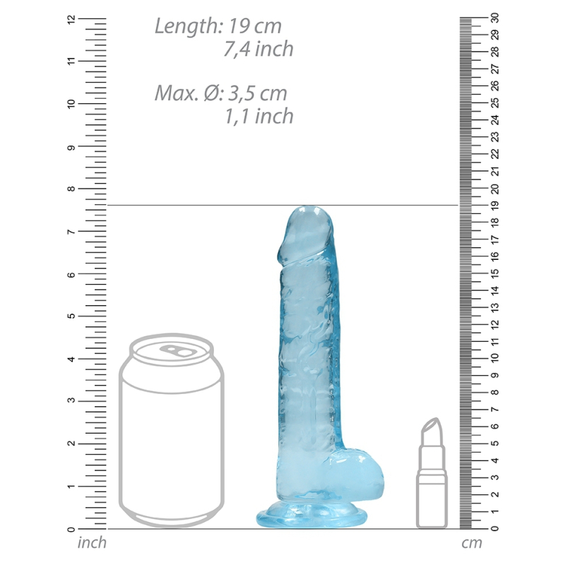 gode crystal clear 14 x 35cm bleu 2