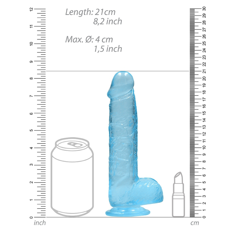 gode crystal clear 16 x 4cm bleu 2