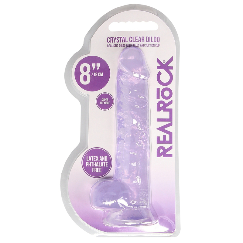 gode crystal clear 16 x 4cm violet 1