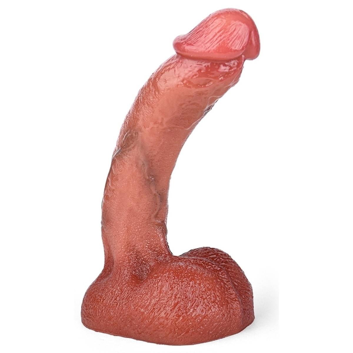 gode curved balls 16 x 35cm marron