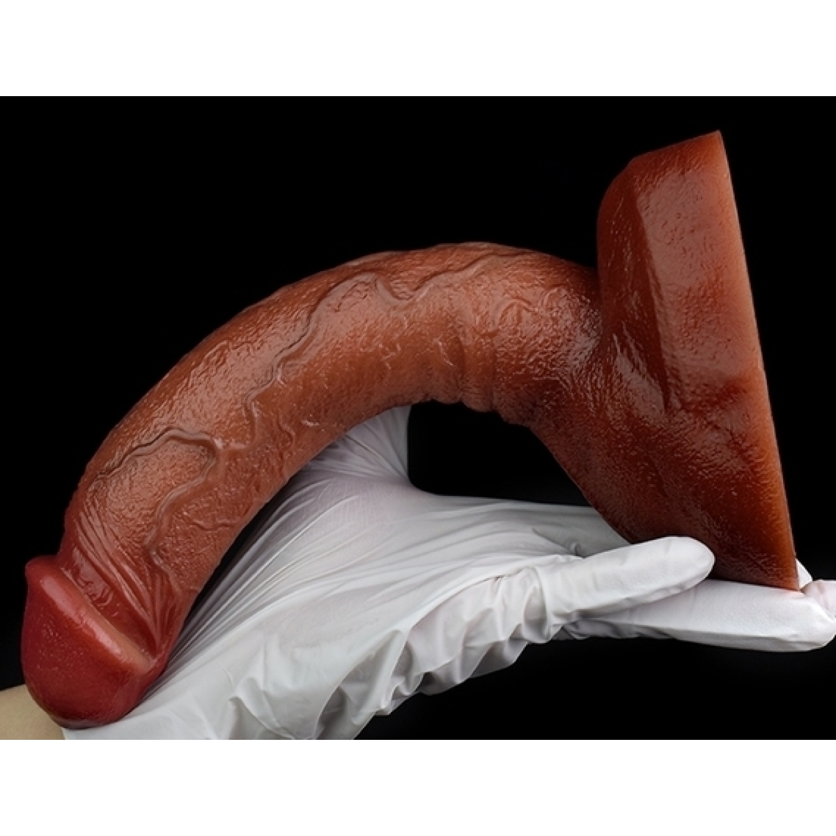 gode curved base 20 x 45cm marron 3