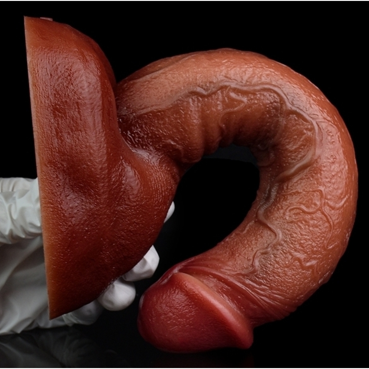 gode curved base 20 x 45cm marron 4