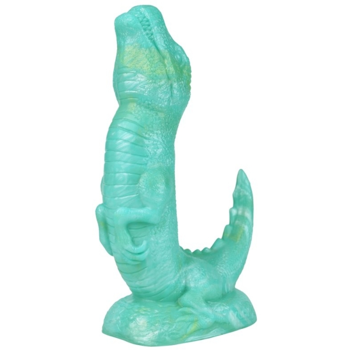 gode dinosaure rapt or 17 x 53cm vert