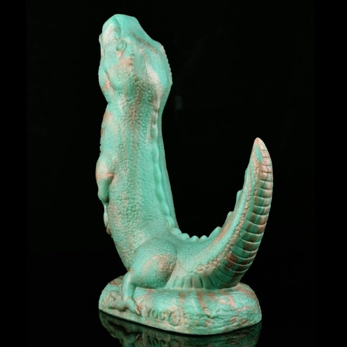 gode dinosaure rapt or 17 x 53cm vert 3