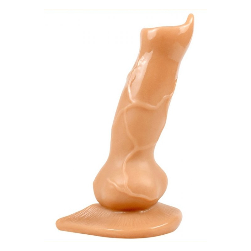 gode dog cock 12 x 4cm flesh