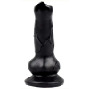 gode dog cock 12 x 4cm noir 1
