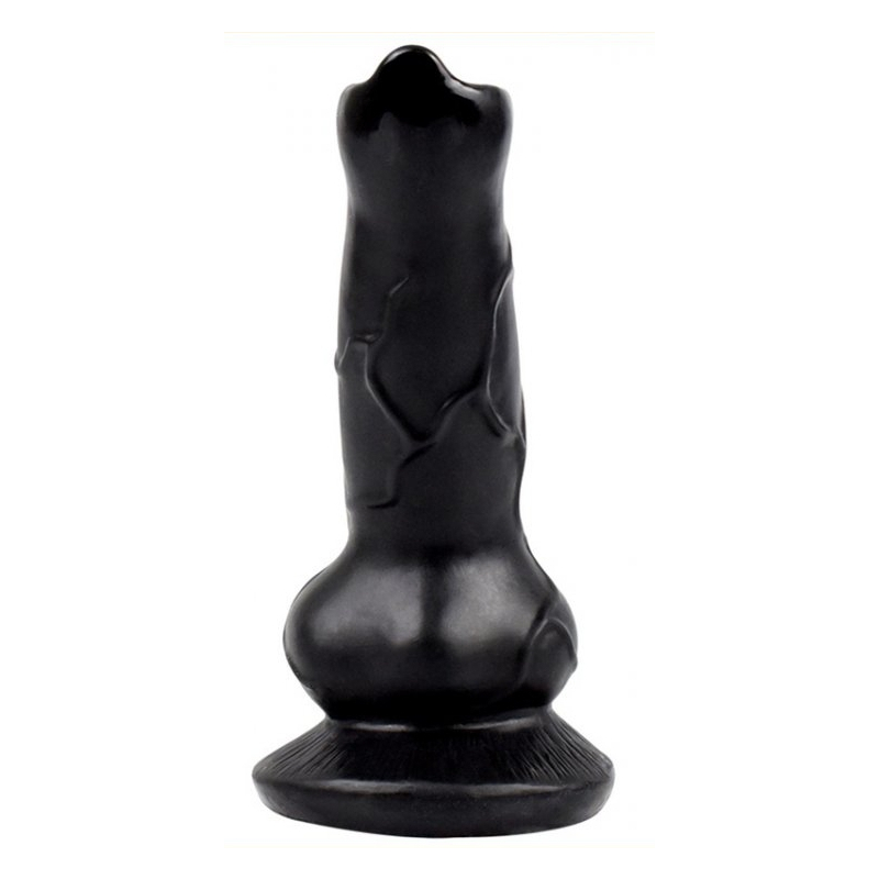 gode dog cock 12 x 4cm noir 1