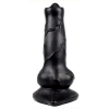 gode dog cock 12 x 4cm noir
