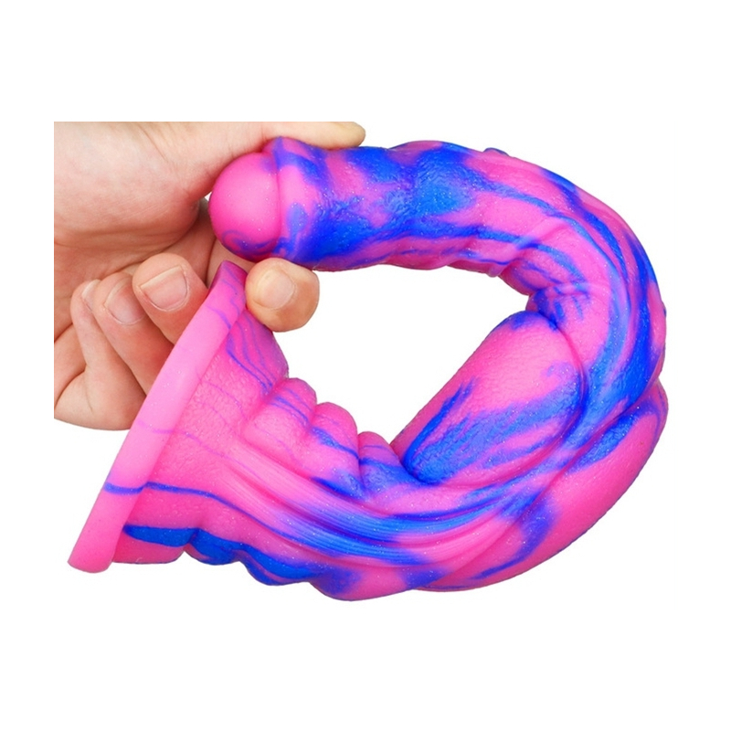gode dog long 26 x 6cm rose bleu 2