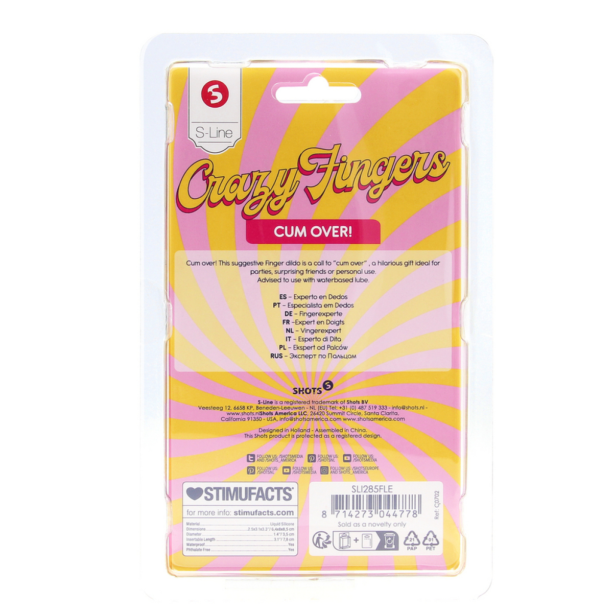 gode doigt cum over 8 x 4cm 8