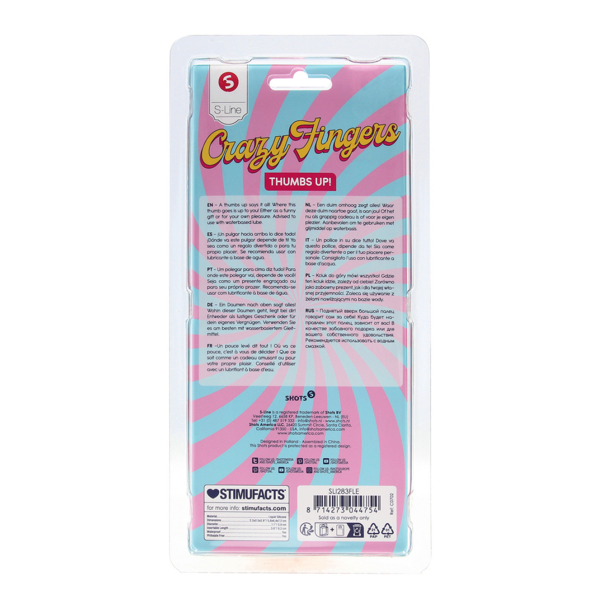 gode doigt thumbs up 9 x 3cm 8