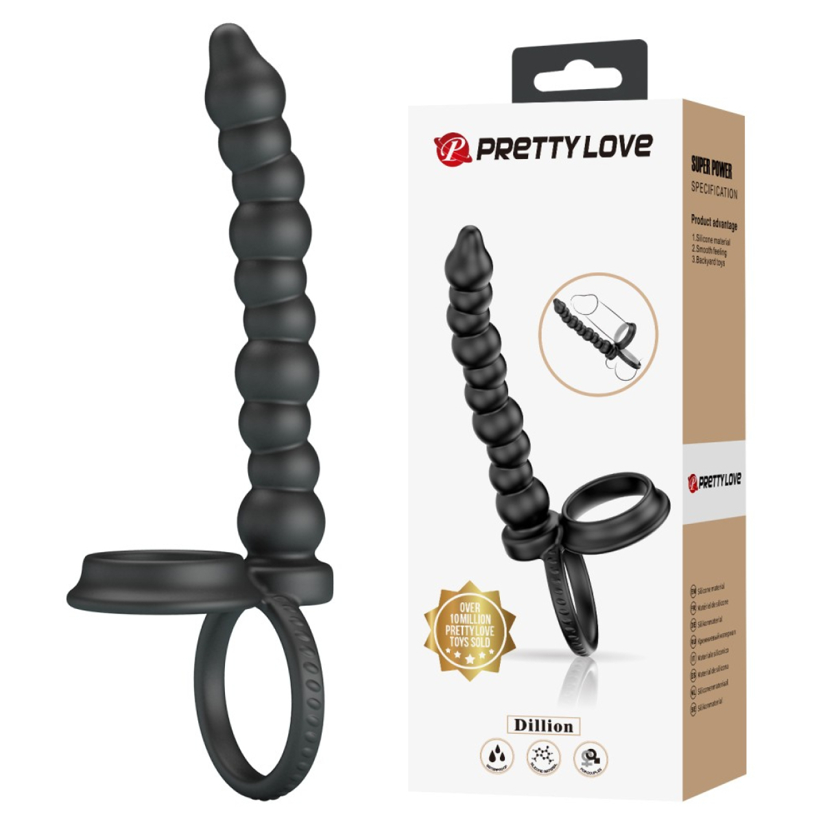 gode double penetration dillion 13 x 2cm 9