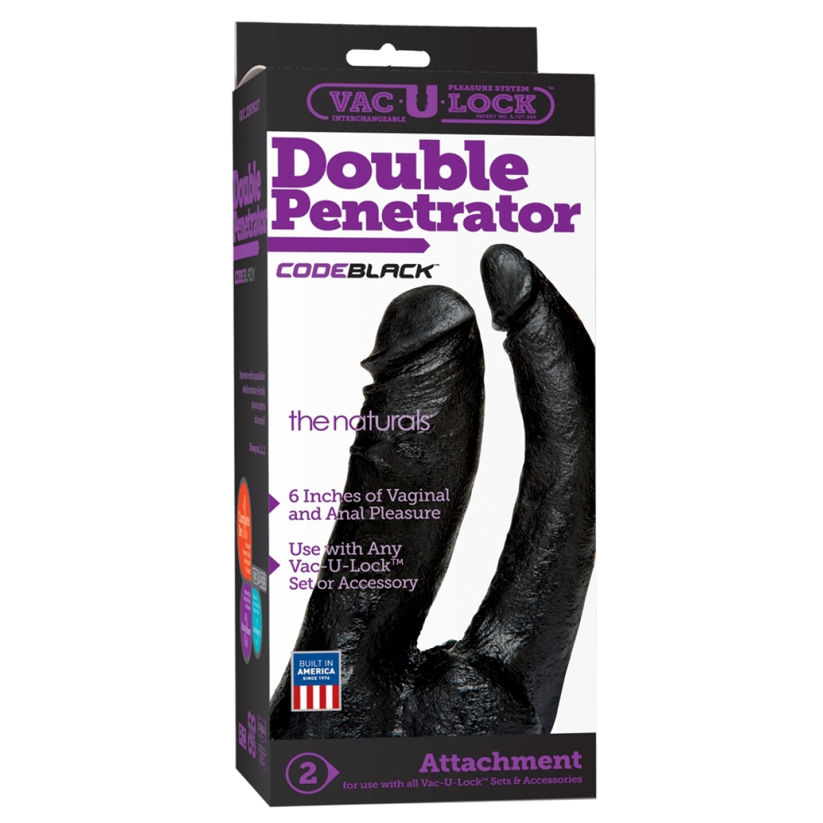 gode double penetration vac u lock 14 x 75 cm noir 1