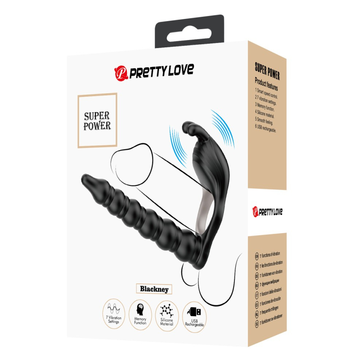 gode double penetration vibrant blackney 14 x 22cm 1