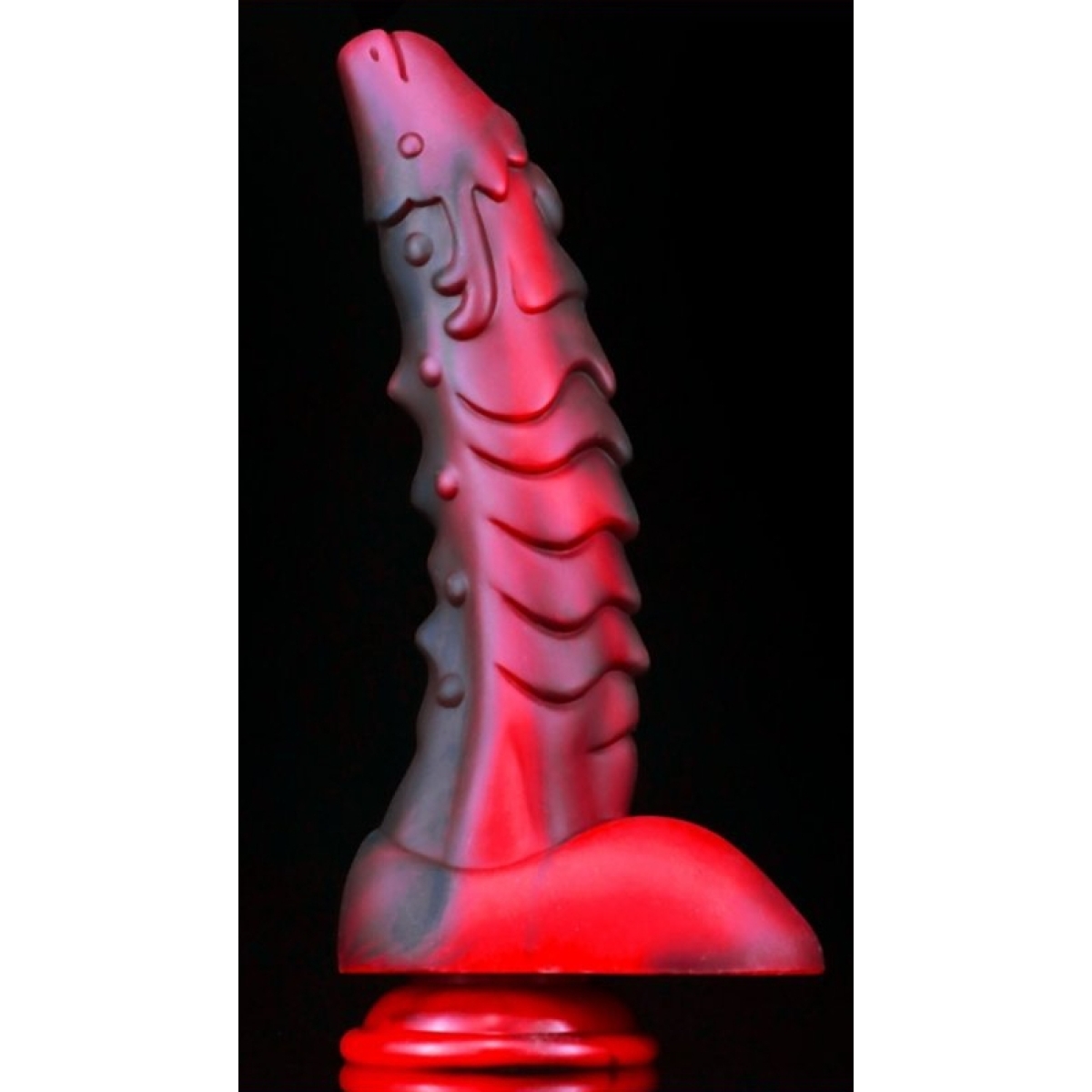 gode dragon sarkan 19 x 45cm noir rouge 1