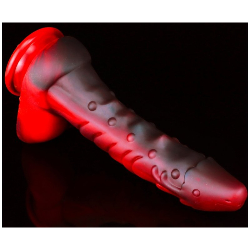 gode dragon sarkan 19 x 45cm noir rouge 3