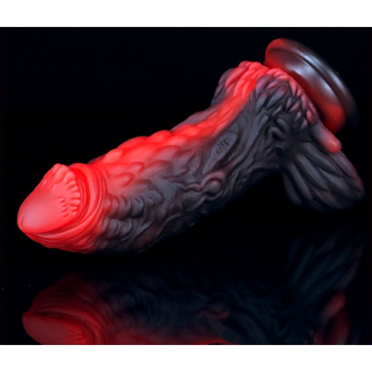 gode dragon yong 15 x 55cm noir rouge 3