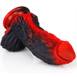 gode dragon yong 15 x 55cm noir rouge