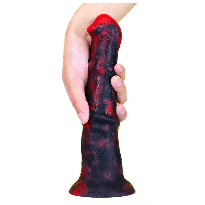 gode dragon zirg 22 x 5cm noir rouge 1