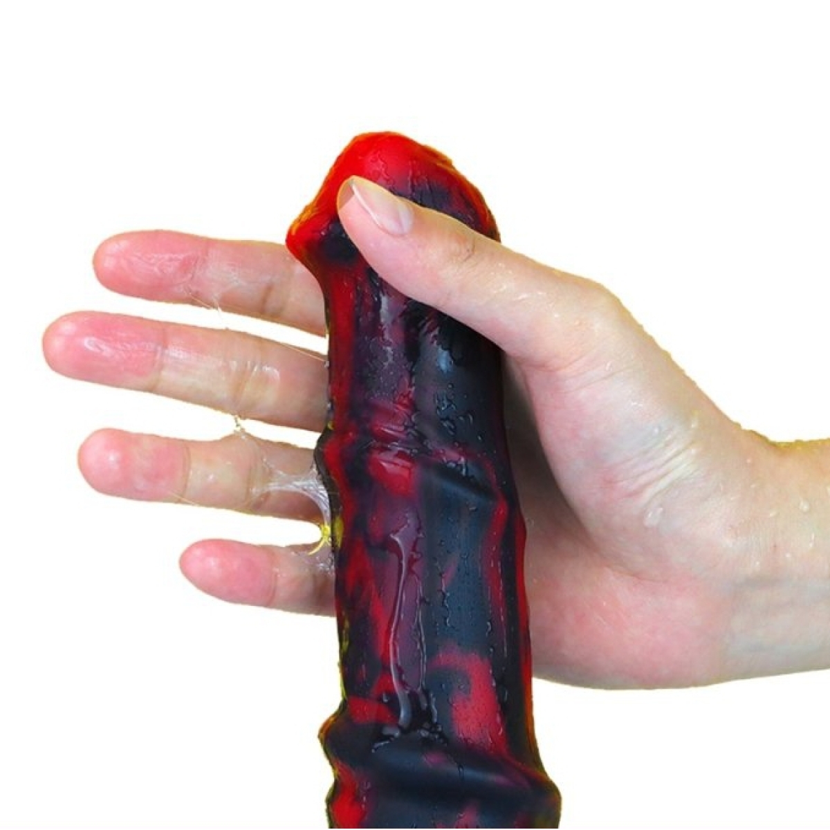 gode dragon zirg 22 x 5cm noir rouge 2