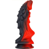 gode dragon zomay 18 x 6cm noir rouge