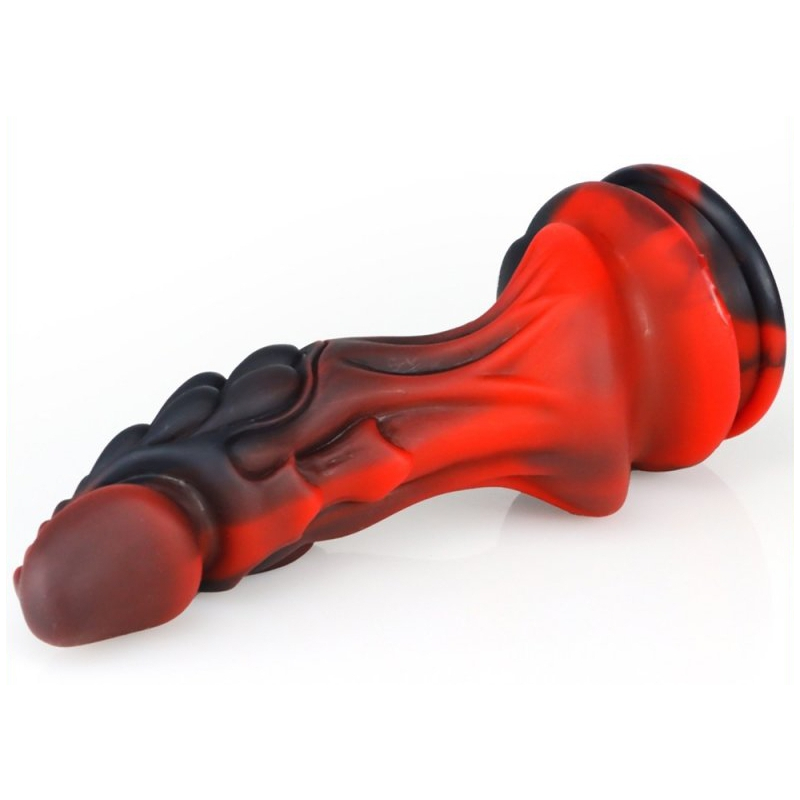 gode dragon zomay 18 x 6cm noir rouge 2