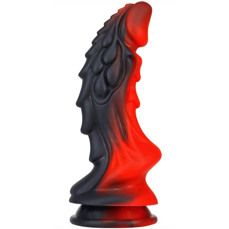 gode dragon zomay 18 x 6cm noir rouge