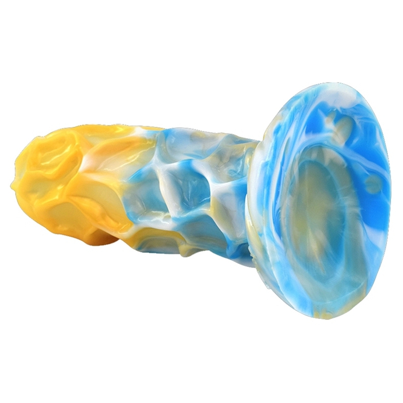 gode dragonis 16 x 55cm dore bleu 1