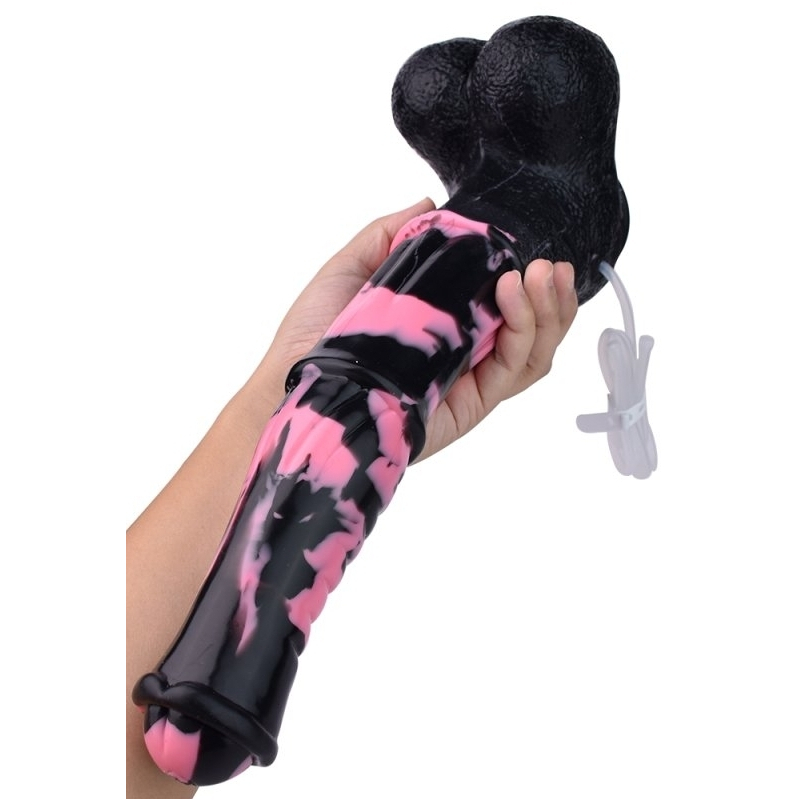 gode ejaculateur horse tinulf squirt l 28 x 65 cm noir rose 1