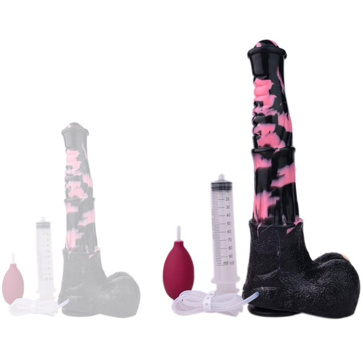gode ejaculateur horse tinulf squirt l 28 x 65 cm noir rose