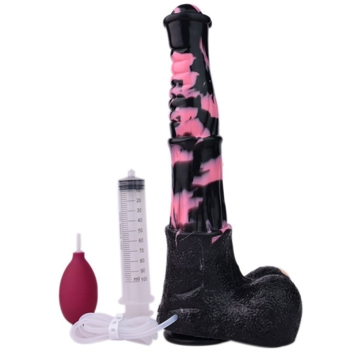 gode ejaculateur horse tinulf squirt l 28 x 65 cm noir rose 2