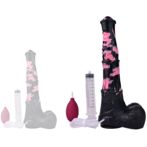 gode ejaculateur horse tinulf squirt l 28 x 65 cm noir rose