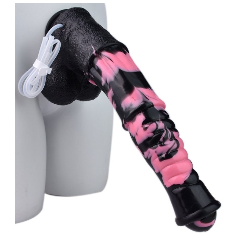 gode ejaculateur horse tinulf squirt l 28 x 65 cm noir rose 4