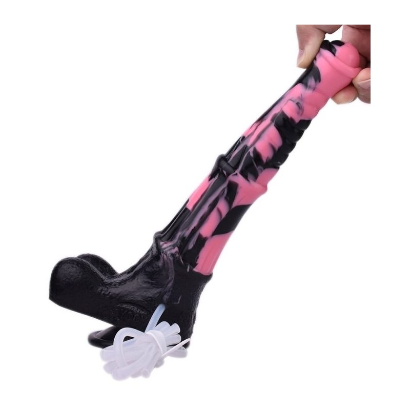 gode ejaculateur horse tinulf squirt l 28 x 65 cm noir rose 5