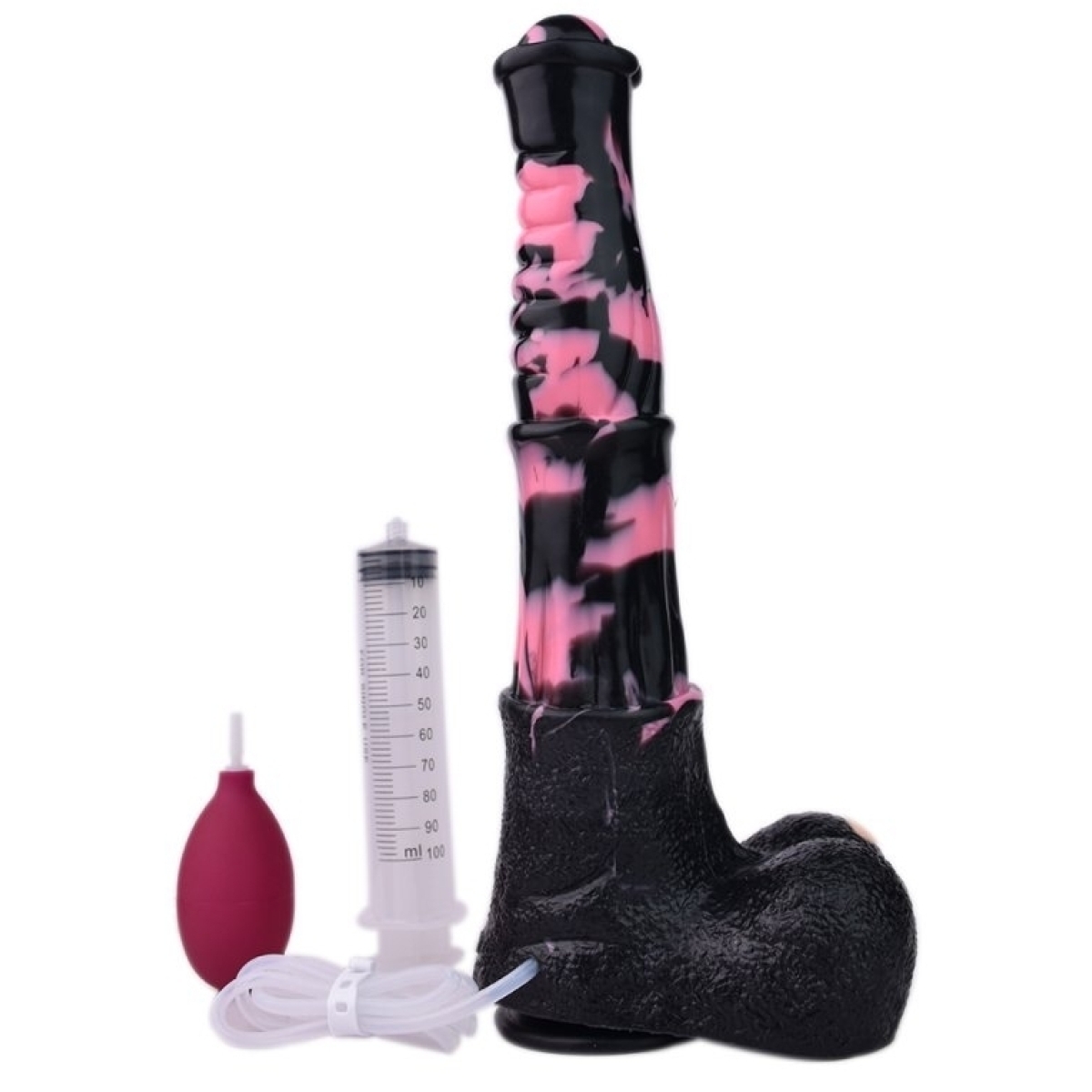 gode ejaculateur horse tinulf squirt m 19 x 5cm noir rose 2
