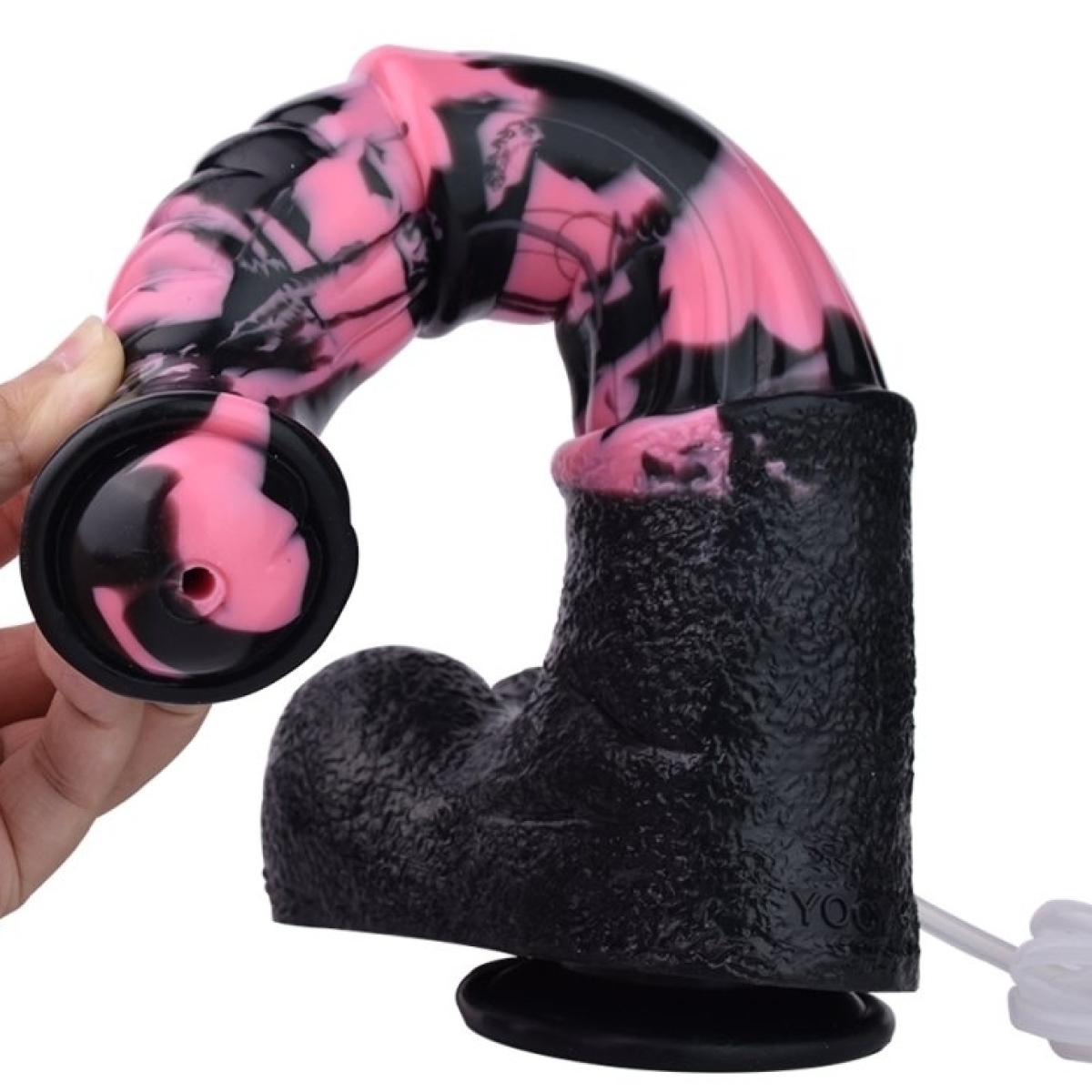 gode ejaculateur horse tinulf squirt m 19 x 5cm noir rose 3