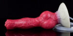 gode ejaculateur monster woofix 18 x 6cm rose 2