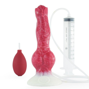 gode ejaculateur monster woofix 18 x 6cm rose