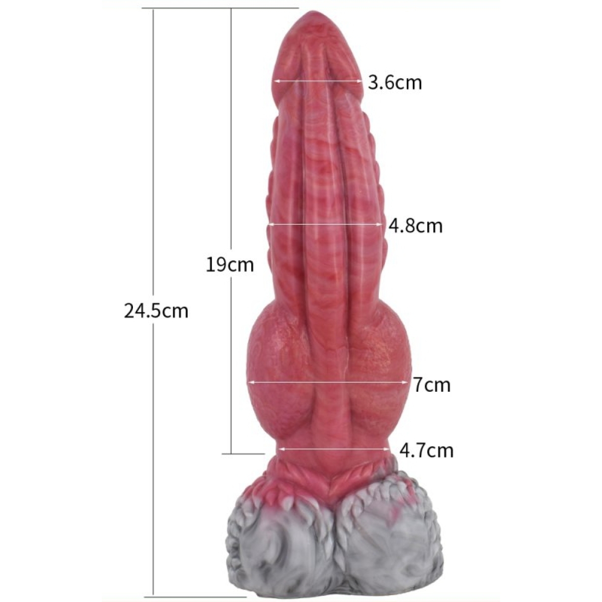 gode ejaculateur monster wooscal 18 x 68cm 5