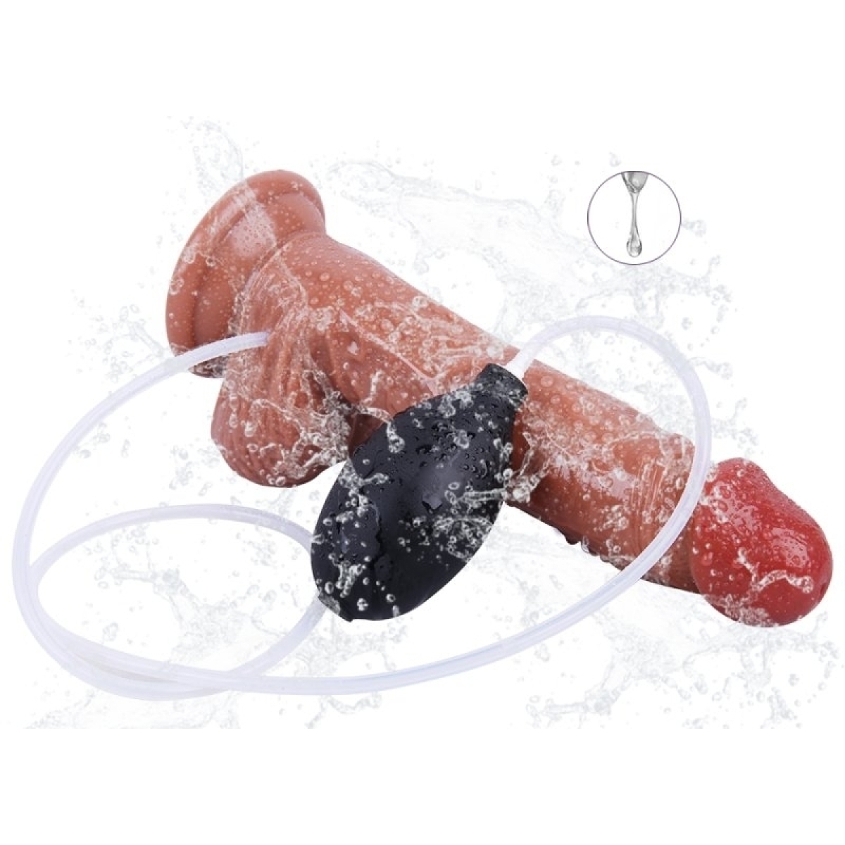 gode ejaculateur softy cum 14 x 35cm marron 2