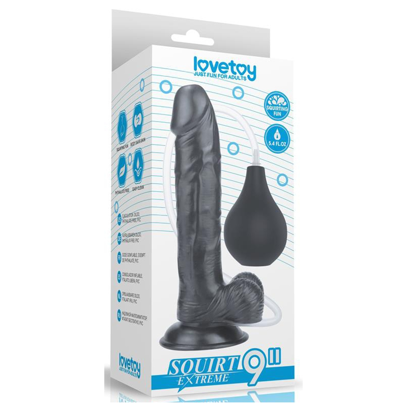 gode ejaculateur squirt 20 x 45cm noir 1