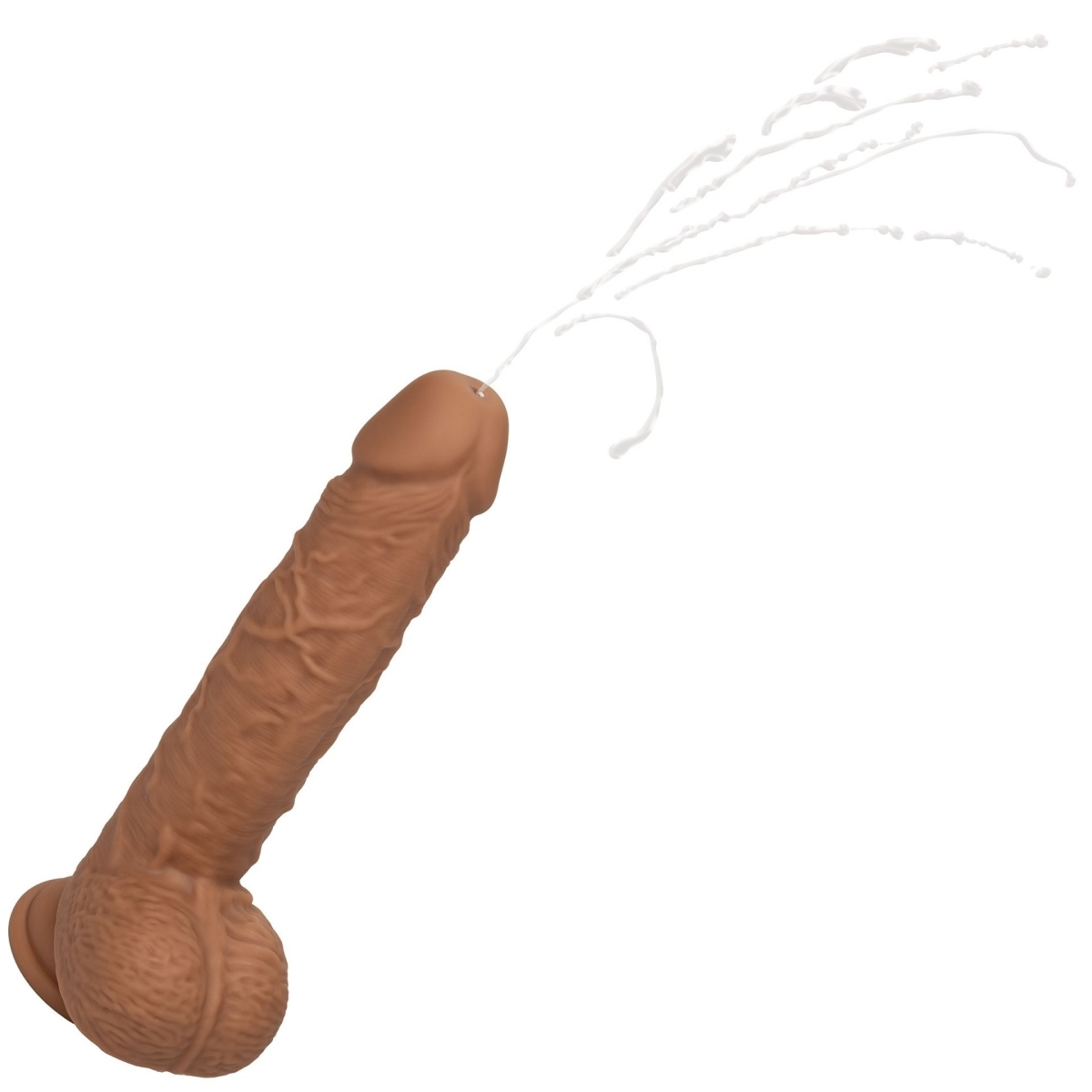 gode ejaculateur vibrant fuck squirting 17 x 42cm marron