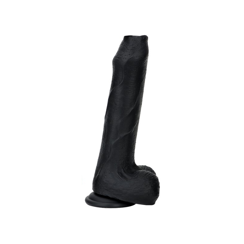 gode en silicone nopi 16 x 4cm noir