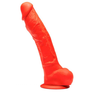 gode en silicone stretch n4 23 x 52cm rouge