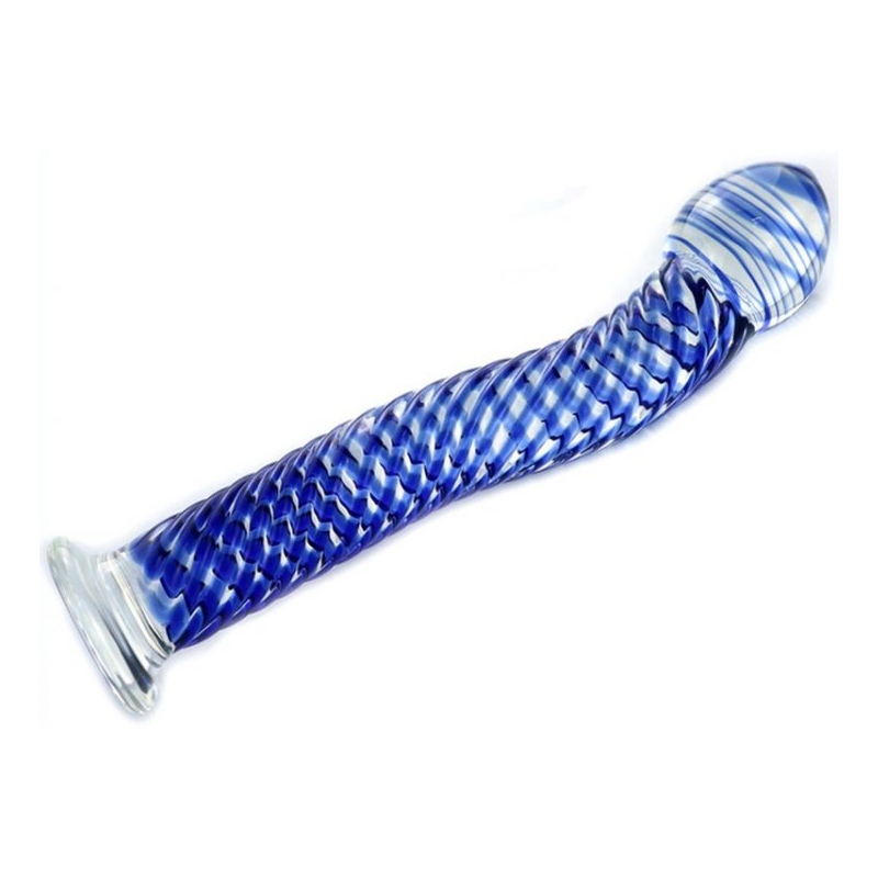 gode en verre blue wave 175 x 26 cm